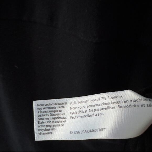 Eileen Fisher Tencel Lyocell Blend Wide Leg Jumpsuit v-neck zip up back zipper - Picture 9 of 10